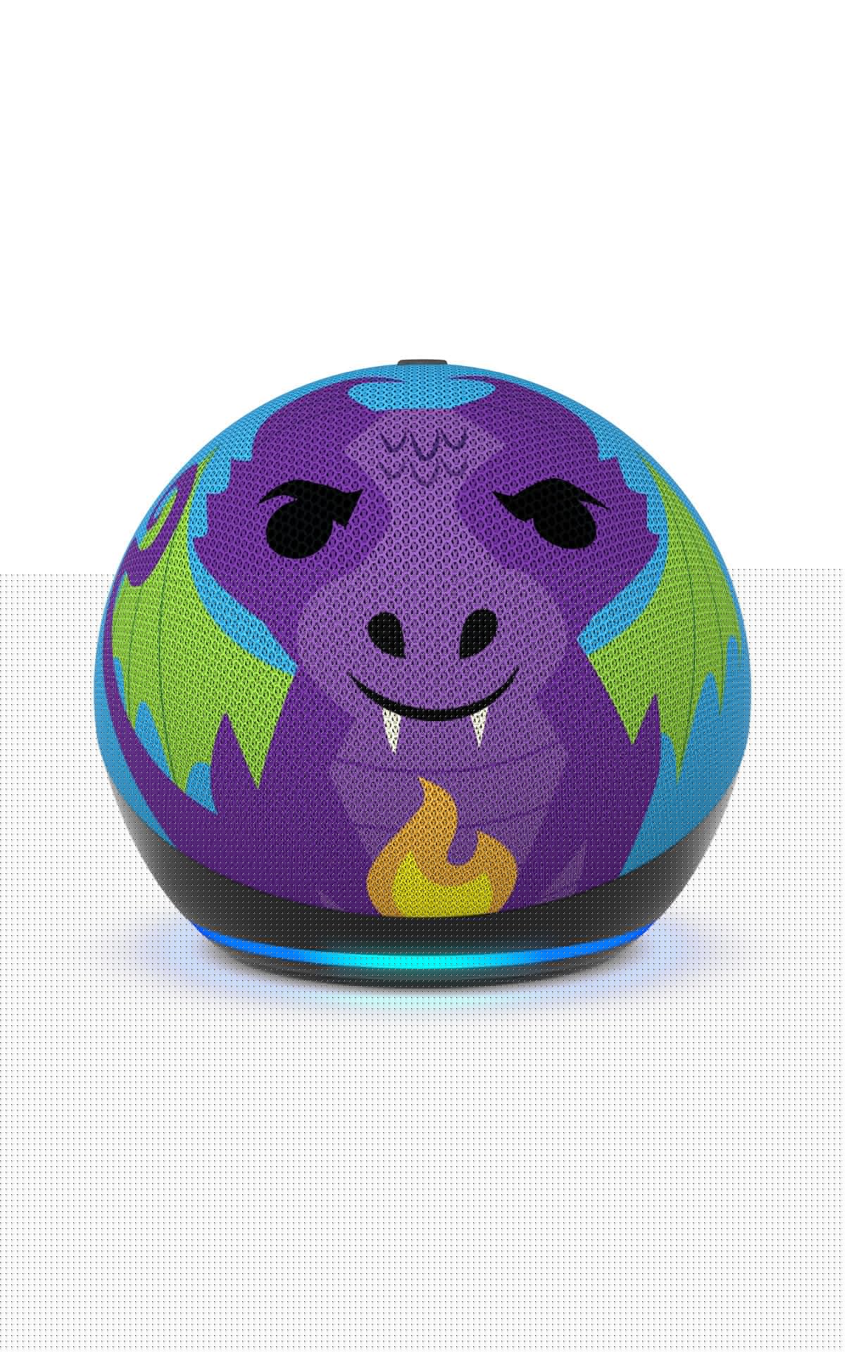 Amazon Echo Dot Kids (newest model) - Designed for kids, Designed for Alexa+, parental controls, Includes 1 Year of Amazon Kids+, Rainbow Swirl